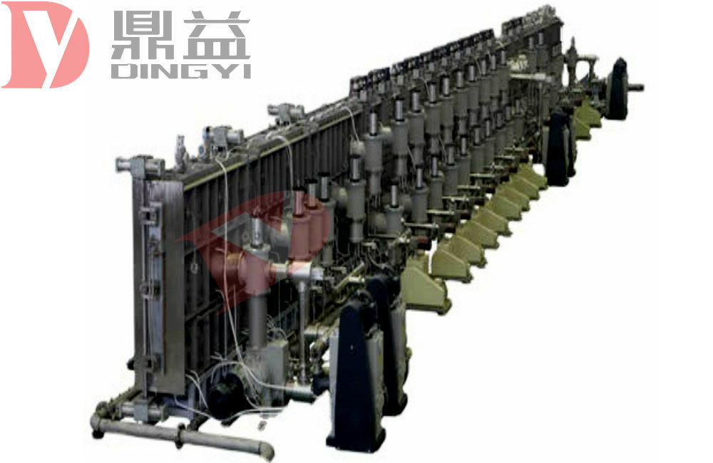 Large vertical arc ion continuous production line