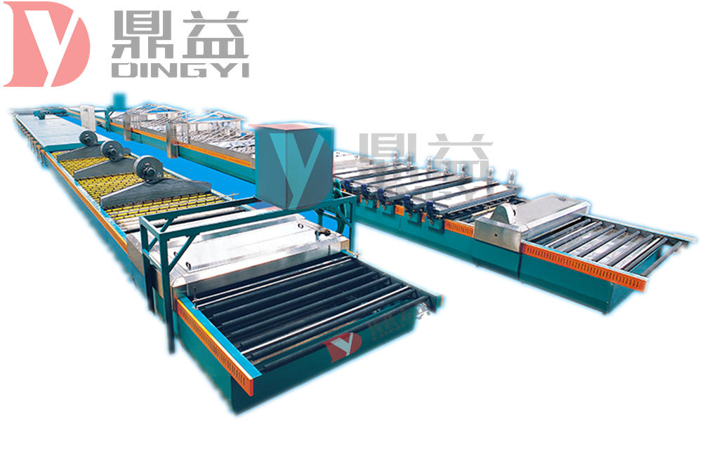 Glass silver plating production line